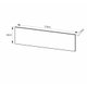 Painel Divisor de Mesa 110cm Multimóveis CR25265 Preto