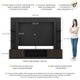 Estante Rack com Painel e Suporte TV 65" Moscou Multimóveis Preto/Tenerife