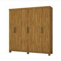 Guarda Roupa Casal Z22 6 Portas 4 Gavetas Carioca Móveis - Freijó