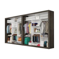 Closet Casal Premium Clarice 8 Prateleiras 6 Cabideiros Carioca Moveis - 626362