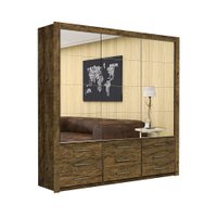 Guarda Roupa Casal Anjos Premium 3 Portas 9 Gavetas Carioca Móveis - Demolição