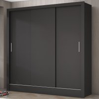 Guarda Roupa Casal Dubai 3 Portas de Correr e 3 Gavetas 1 Cabideiro  Carioca Móveis - Branco