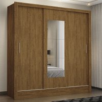 Guarda Roupa Casal Fortaleza 3 Portas Com Espelho Carioca Móveis - 626400