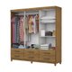 Guarda Roupa D22 6 Portas 6 Gavetas Com Pés Carioca Móveis - 626425