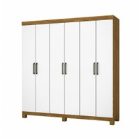 Guarda Roupa R22 6 Portas 2 Gavetas Sem Espelho Com Pés Carioca Móveis - 626436