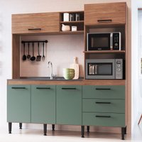 Cozinha Compacta Aline 5 Portas 3 Gavetas