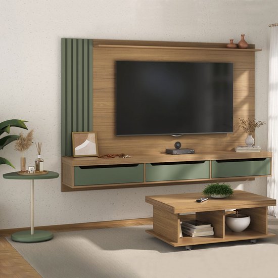Sala de Estar Completa para TV Até 75 Polegadas Luxo