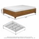 Quarto Completo Casal Closet Clarice 4 Gavetas Sapateira 2 Portas Premium e Cama Carioca Móveis Freijó