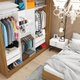 Quarto Completo Casal Closet Clarice 4 Gavetas Sapateira 2 Portas Premium e Cama Carioca Móveis Freijó