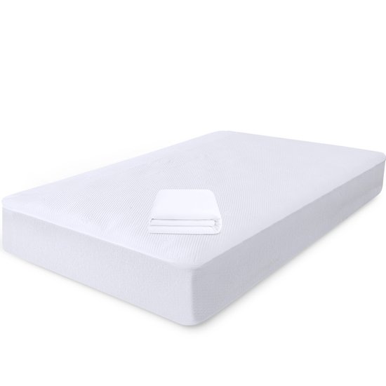 Capa Protetora de Colchão Queen Impermeável 100 Silencioso de Malha Premium 158X198X36 BF Colchões