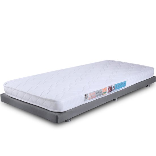 Base Box Mini Cama Montessoriana Solteiro Infantil 148x68x9cm - BF Colchões Cinza