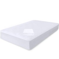 Capa Protetora de Colchão King Impermeável 100 Silencioso de Malha Premium 203x193x36cm BF Colchões