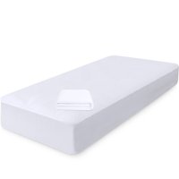 Capa Protetora de Colchão Solteirão Impermeável 100 Silencioso de Malha Premium 97X203X36cm BF Colchões