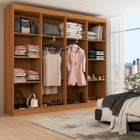 Closet Casal Ele e Ela 8 Portas 8 Prateleiras - Panorama Móveis