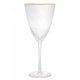 2 Taças de Vinho Lines com Borda Dourada 400ml Wolff