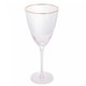 2 Taças de Vinho Lines com Borda Dourada 400ml Wolff