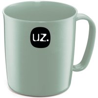 Kit 24 Canecas de Plástico Escolares Refeitórios 400ml UZ Verde Menta