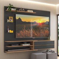 Painel com Suporte para TV até 65 Polegadas 1 Porta e Prateleiras Multimóveis MP1073