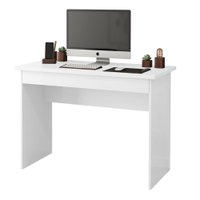 Escrivaninha Siena Mesa de Computador Estudo Home Office 1 Gaveta com Divisória - Branco - RPM Móveis