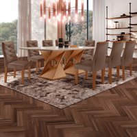 Mesa de Jantar 8 Lugares Barcelona com Vidro