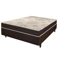 Cama Box Viúva Preto + Colchão San Francisco Ortopédico Espuma D33 626351