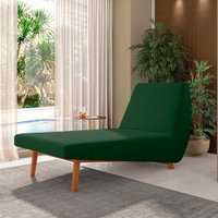 Chaise Decorativa Foshan Sala de Estar Veludo Verde G15 - Gran Belo