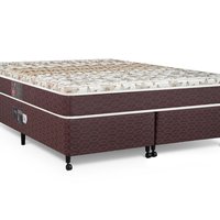 Cama Box + Colchão Castor King Class One Face Híbrido 333578 Solteiro - Marrom