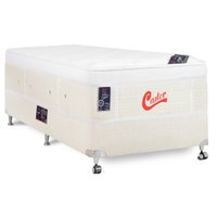 Cama Box + Colchão Castor Solteiro Vitagel Euro One Face Pocket 100x200x59cm 334049