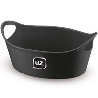 Kit 24 Cestos para Servir Batata Frita Porções Preto 28x12cm Restaurante Bar Lancheria Plus M Uz