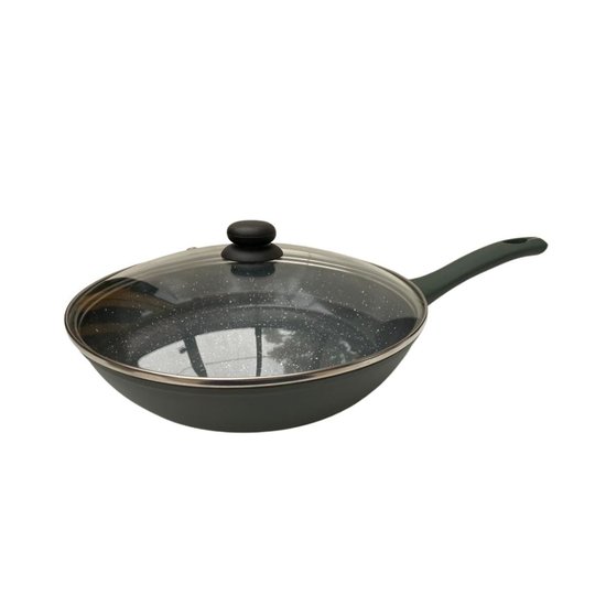 Frigideira indução Revestimento Ceramico Jade com tampa 24cm