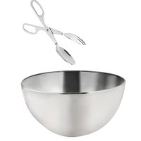 Saladeira Inox 24 cm com pegador inox tipo americano 4,2 Lit