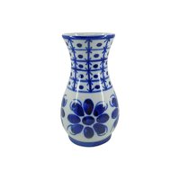 Vaso modelo Colonial feito e Pintado a mão - Monte Sião 18cm