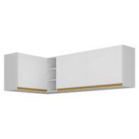 Kit Armário de Cozinha Aéreo Canto 90cm e Aéreo 120cm Veneza Multimóveis MP2148