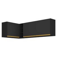 Kit Armário de Cozinha Aéreo Canto 90cm e Aéreo 120cm Veneza Multimóveis MP2148