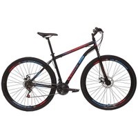 Bicicleta Aro 29 Vellares V40 21 Marchas e Freio a Disco - Preto/Vermelho/Azul