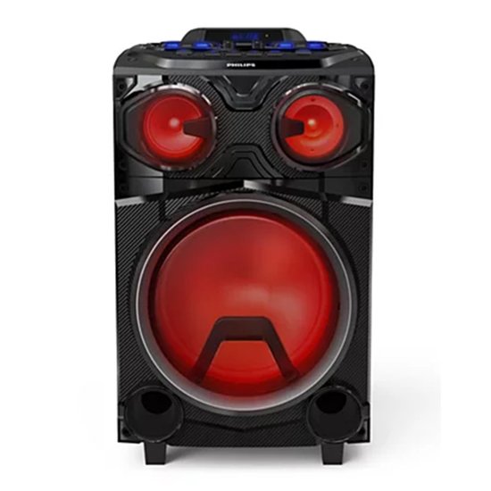 Caixa de Som Bluetooth Philips X3305 Com Luz De Festa 100W