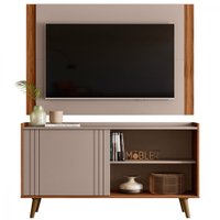 Rack com Painel Mobler Alamo Porta MDF para TV até 60 polegadas