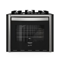 Fogão Fischer Gran Cheff de Embutir 5 Bocas Mesa de Vidro Com Dourador 110L Silver 220V 28550-65541