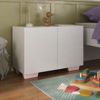 Mesa de Cabeceira com Pés 2 Portas Multimóveis MP4134