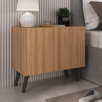 Mesa de Cabeceira Retrô 2 Portas Multimóveis MP4133
