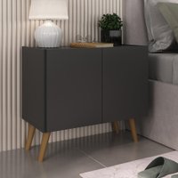 Mesa de Cabeceira Retrô 2 Portas Multimóveis MP4133