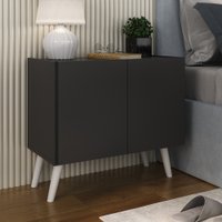 Mesa de Cabeceira Retrô 2 Portas Multimóveis MP4133