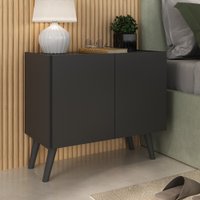 Mesa de Cabeceira Retrô 2 Portas Multimóveis MP4133