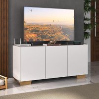 Rack para TV até 32 Polegadas com 3 Portas Multimóveis MP1068