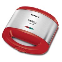 Sanduicheira e Grill Premium S-19 Vermelho Inox 220V Mondial