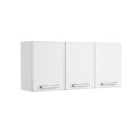 Armário Aéreo p/ Cozinha  Gourmet 7008 3 Portas 120cm Branco - Bertolini