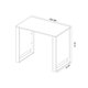 Mesa de Computador Office Morada Branco - Demóbile