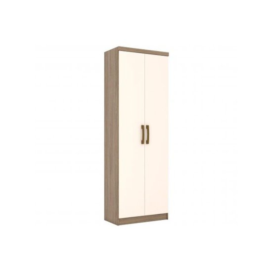 Armário Multiuso Lavanderia Margarida c/ 2 Portas Rústico/Off White - Henn