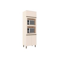 Paneleiro de Cozinha Connect 3 Portas (2 Fornos) 71,5cm Off White - Henn