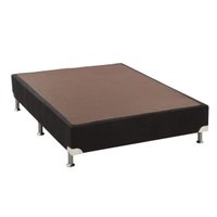 Cama Box Base Casal Universal Suede Nero Black  (138x188x20) - Ortobom